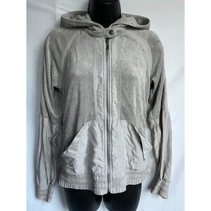 Juicy Couture Vintage Y2K Velour Terry Zip Up Hoodie Sze M Lounge Cute Glamorous